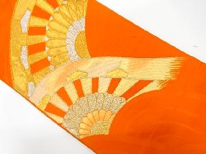 アンティー　波車模様織り出し袋帯（着用可）